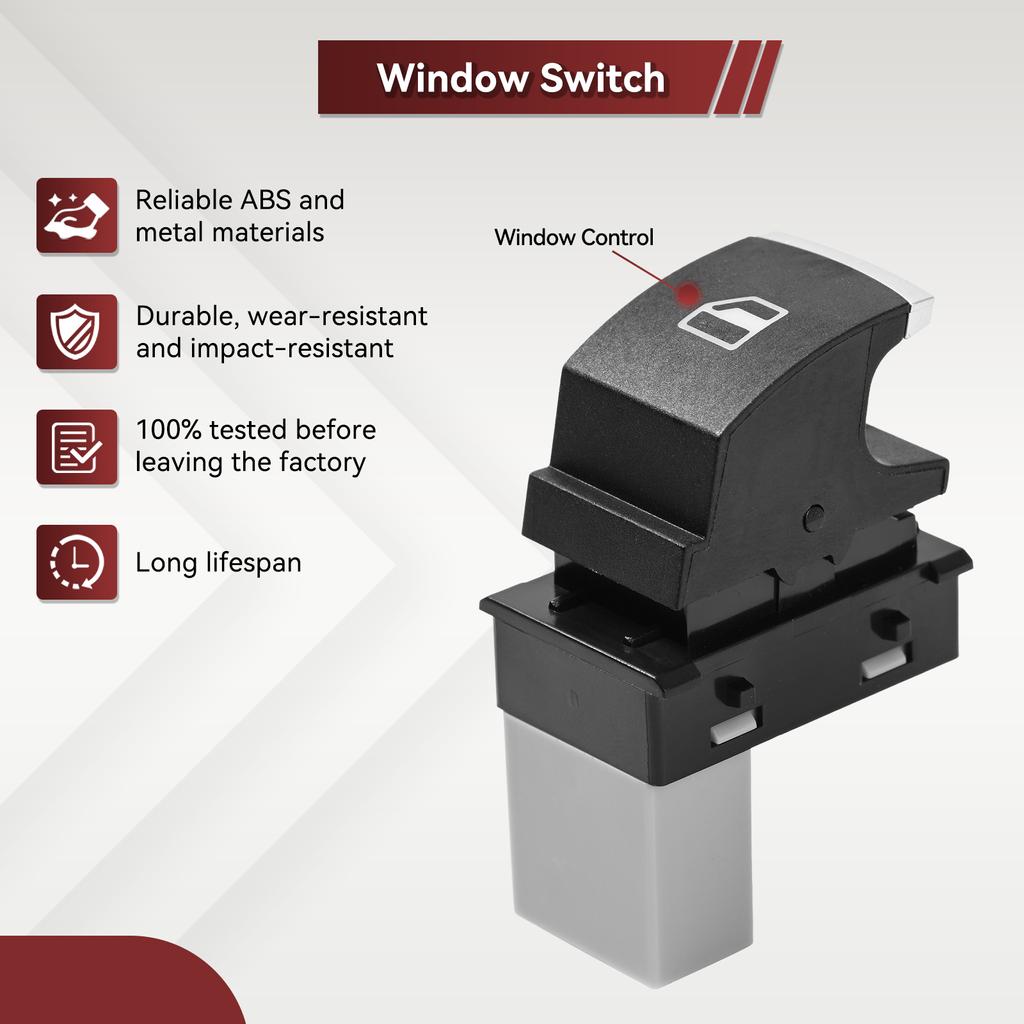 Power Window Switch Control Button For VW Jetta Tiguan Caddy Golf MK5 MK6 Passat Touran Seat MK2 5ND959855 5K0959855 5ND 959 855