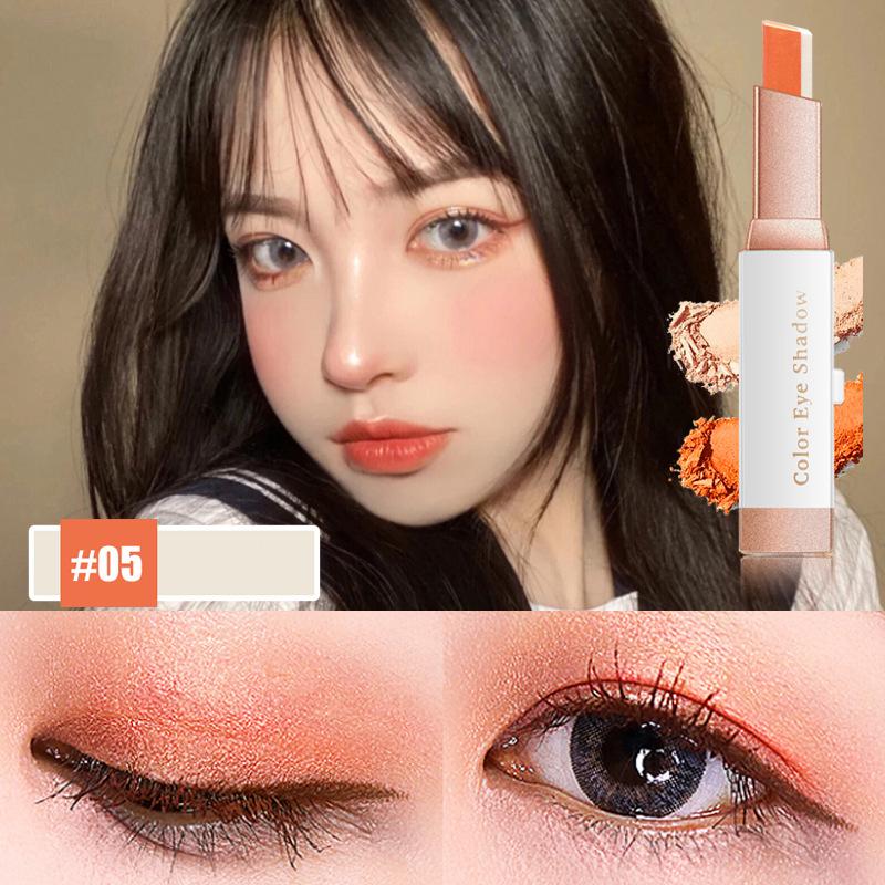 Двойной цвет, блестящие тени для век, карандаш, тени для век, водостойкий двухцветный мерцающий косметический инструмент для макияжа