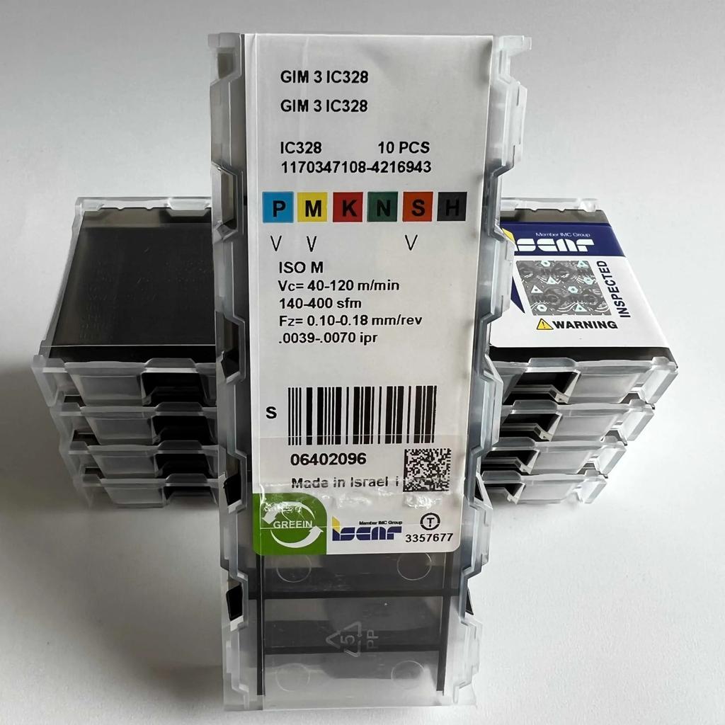 ISCAR / GIM3 IC328 /Industrial indexable carbide inserts 10 Pcs