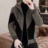 Men's Korean Style High-End Woolen Hooded Coat: 2023 Autumn/Winter Casual Windbreaker