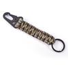 Handmade Seven-Core Paracord Survival Keychain with Eagle Beak Carabiner