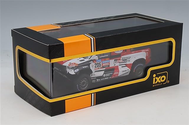 IXO Scale Toyota GR DKR Hilux GR 2023 Dakar Rally Murphy 1/43 T1+ #205 G.d. Villiers/D.