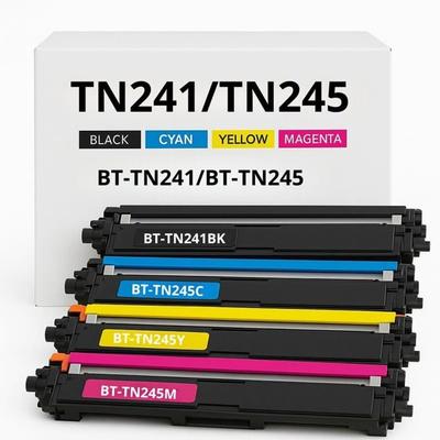 Совместимые картриджи с тонером - SHOP-STORY - TN241/TN245 - Комплект из 4 штук - Принтеры Brother - Лазерные