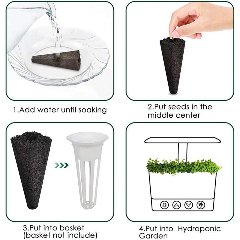 10 шт. сменные губки для роста корней, набор для гидропоники, сбалансированный pH, губки для выращивания семян