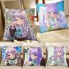 МИЛЫЙ чехол на подушку UmaMusume Аниме Pretty Derby Mejiro McQueen Квадратная подушка Спальня Диван Подушка для отдыха и комфорта Домашний декор