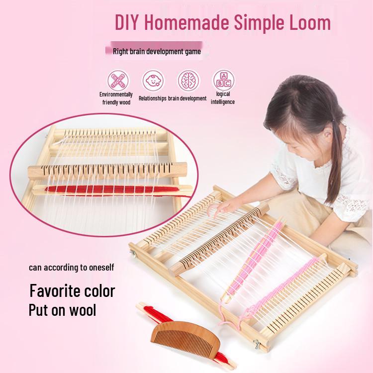 Ткацкий станок DIY Набор для плетения для детей и взрослых - Деревянное ремесло ручной работы для студентов