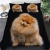 3D Kawaii Собаки Мягкий Пододеяльник Померанский Шпиц Чихуахуа Кавалер Кинг Чарльз Спаниель Мягкий Пододеяльник Полиэстер Удобный Пододеяльник Квин Кинг
