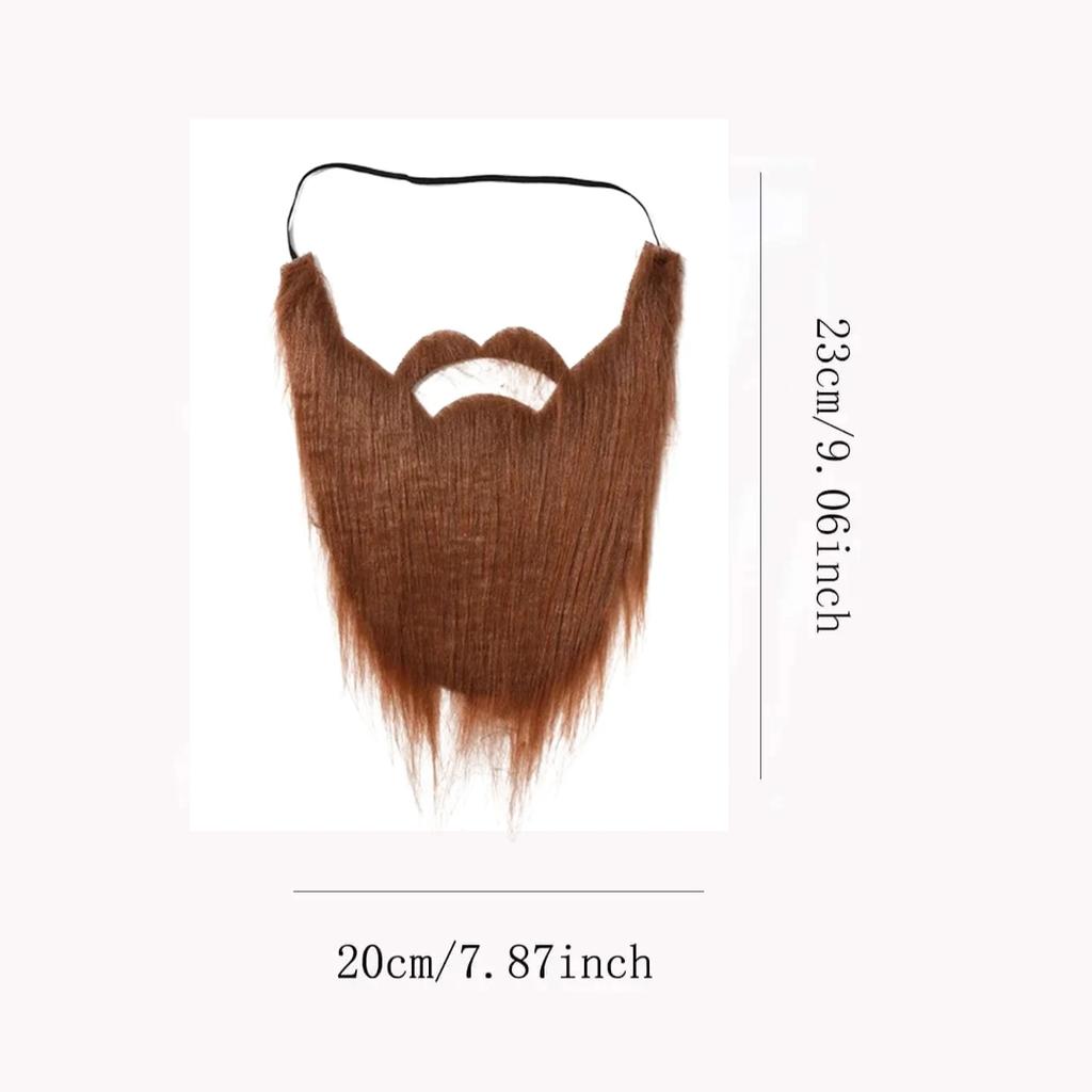 1 шт. DIY Маскарадная борода, длинная пушистая борода, реквизит для костюма для косплея, борода Санта-Клауса, брови, усы, аксессуар для рождественской вечеринки