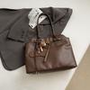 Ретро сумка женская большой вместимости 2025 новая осенне-зимняя универсальная повседневная сумка через плечо простая рабочая сумка-тоут для поездок