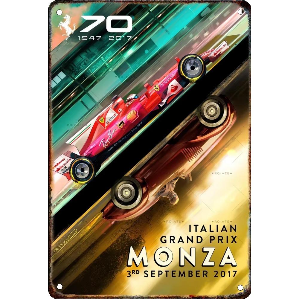 Винтажный постер гонки болидов Формулы, Домашний гараж, Клуб, Современное настенное искусство, Декоративная панель, Фреска, Эстетика