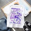 Cartoon Print Fashion Kids Clothing Short Sleeve T-Shirt Casual Comfortable T-shirt Girls