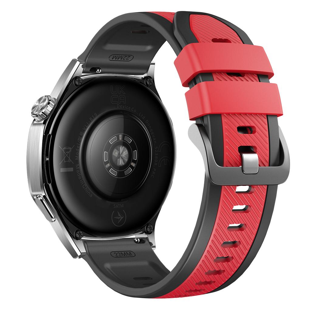 22 мм Твиловый ремешок для часов Huawei Watch GT 6/5/5 Pro/4 46 мм Двухцветный силиконовый ремешок Быстросъемный