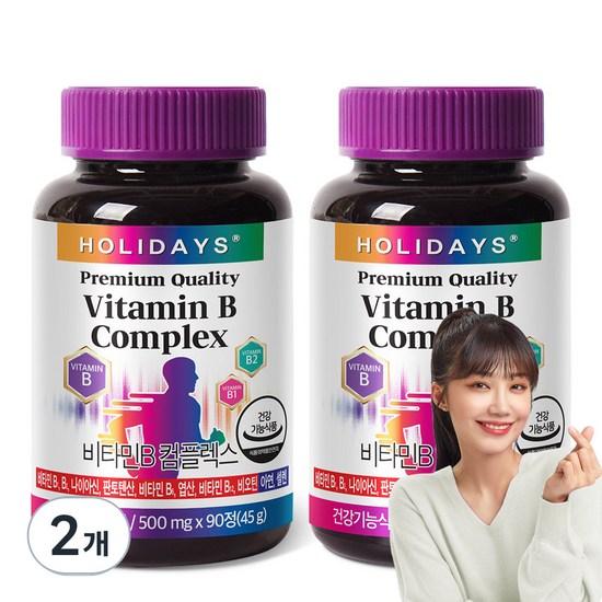 Holidays Vitamin B Complex, 90 Tablets, 2 units,Korean Health Food