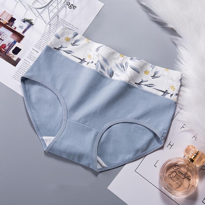 High Waist Women's Panties Breathable Cotton Underwear Briefs Ladies Underpants Plus Size