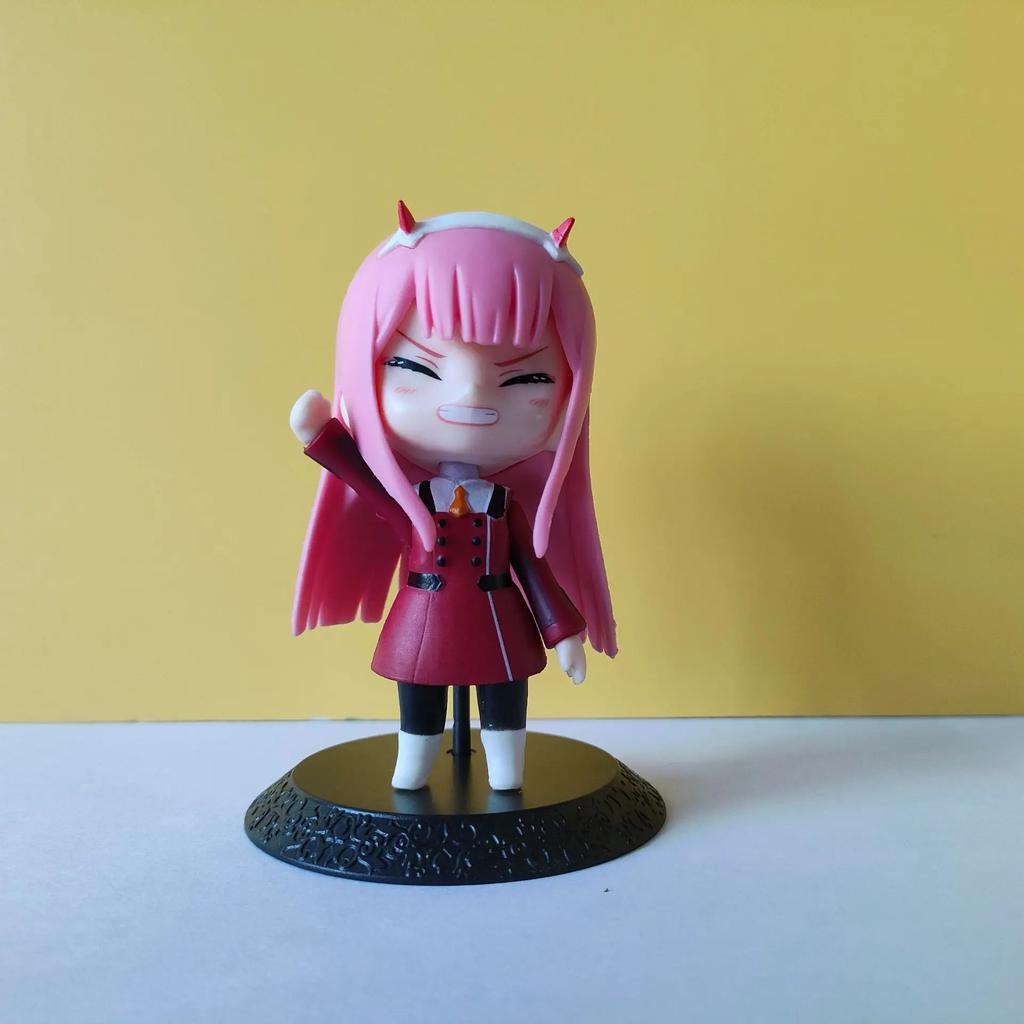 11 см Фигурка Аниме Darling in the FranXX 02 НОЛЬ ДВА Кавайная Модель Детская Милая ПВХ Статичные Игрушки Украшение Подарки для Влюбленных Кукла