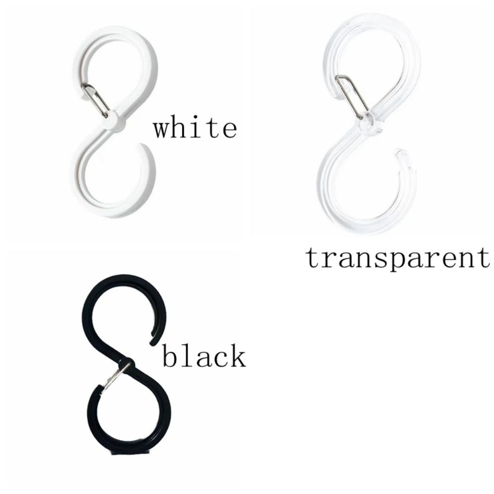 8pcs Multifunctional Hanging Hooks Portable Railing Hooks Organizer S Shaped Hook Home Accessories