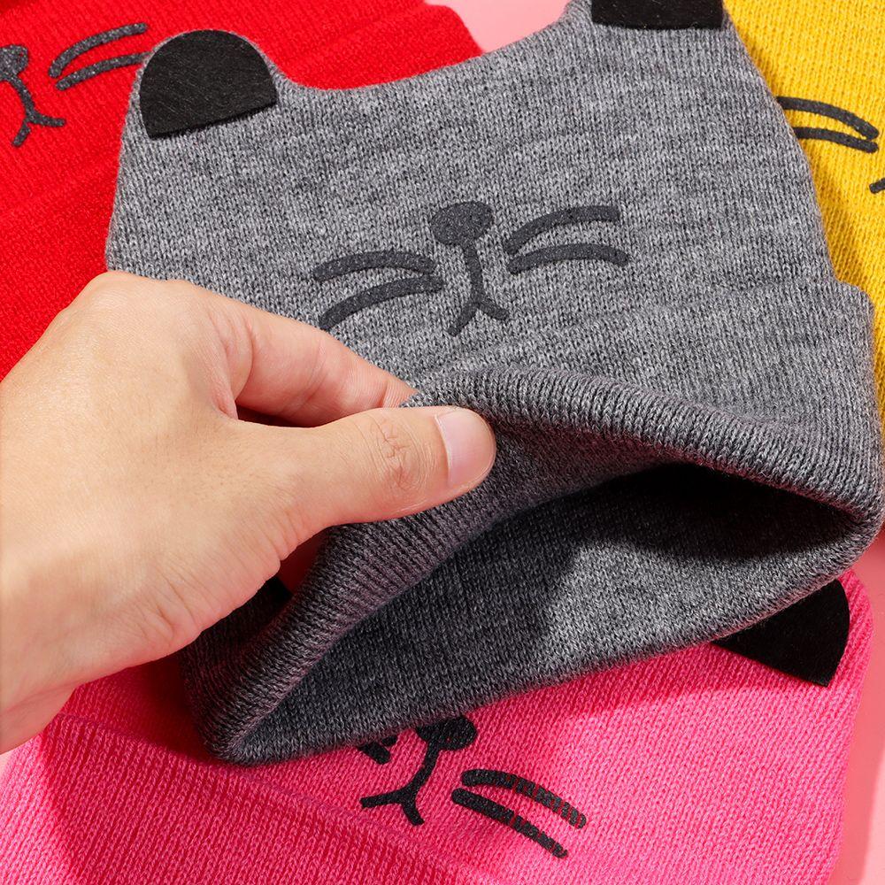 Cartoon Children's Accessories Ladies Cap Warm Gifts Warmer Bonnet Baby Hat Beanie Cap Knitted Hat