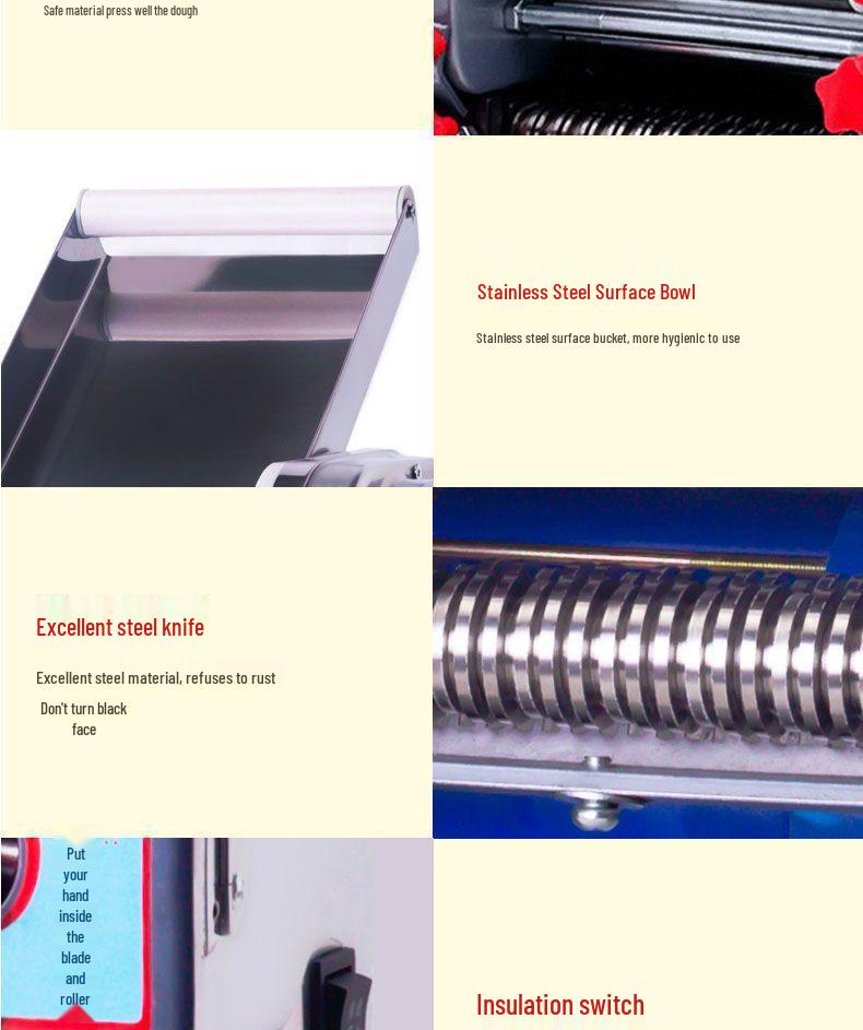 Автоматическая электрическая пресс-машина из нержавеющей стали для теста и лапши для дома и малого бизнеса