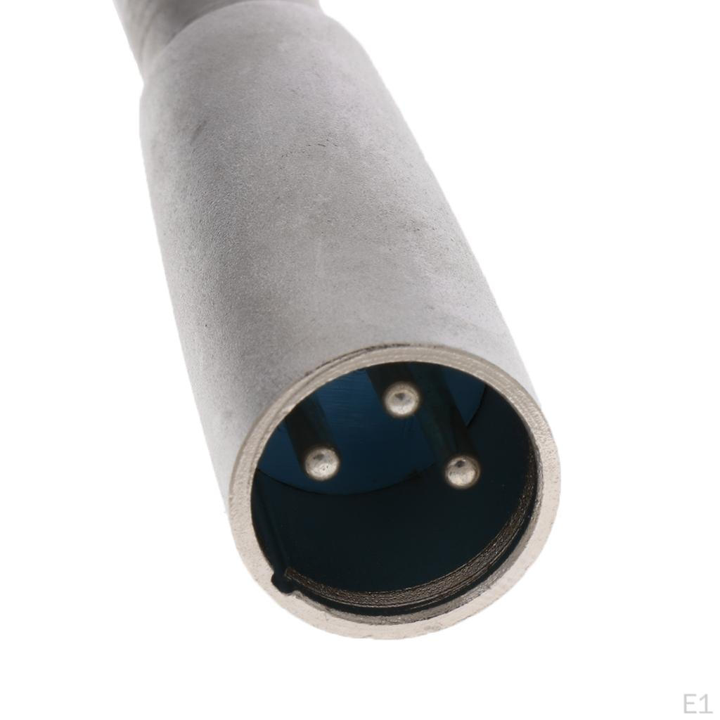 2 конвертера-адаптера XLR 3-контактный штекер на 1/4'' 6,35 мм гнездо аудиокабель серебристый