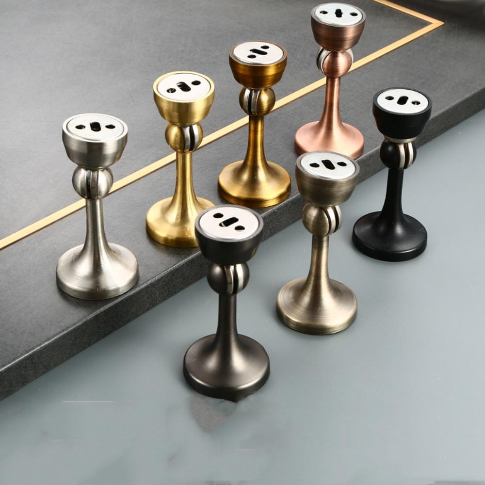Wall-mounted Type Magnetic Door Stopper Fixed Door Stop Bumper Creative Door Suction  Household