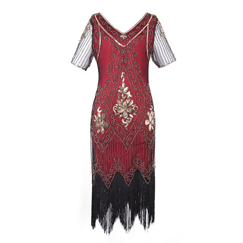 Glitter Dress Performance Dress 1920S Retro Glitter Dress
