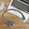 Высокоэффективный кабель передачи данных длиной 30 см USB-разветвитель Y-кабель для компьютера, ноутбука, цифровые продукты