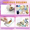 96 Pcs Sensory Stickers with 2 Textured Surfaces - Adhesive Fidget Strips for Anxiety Relief & ADHD Support, Includes Storage Box - for Office,