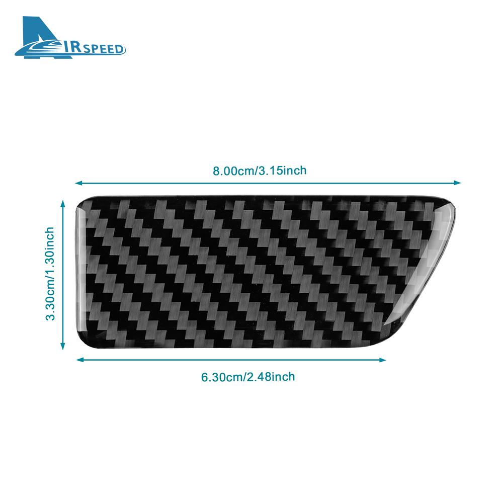 gtxbn6 Real Soft Carbon Fiber Sticker For Seat Leon MK3 2013 2014 2015 2016 2017 2018 2019 2020 LHD RHD Car Front Passenger Box Switch
