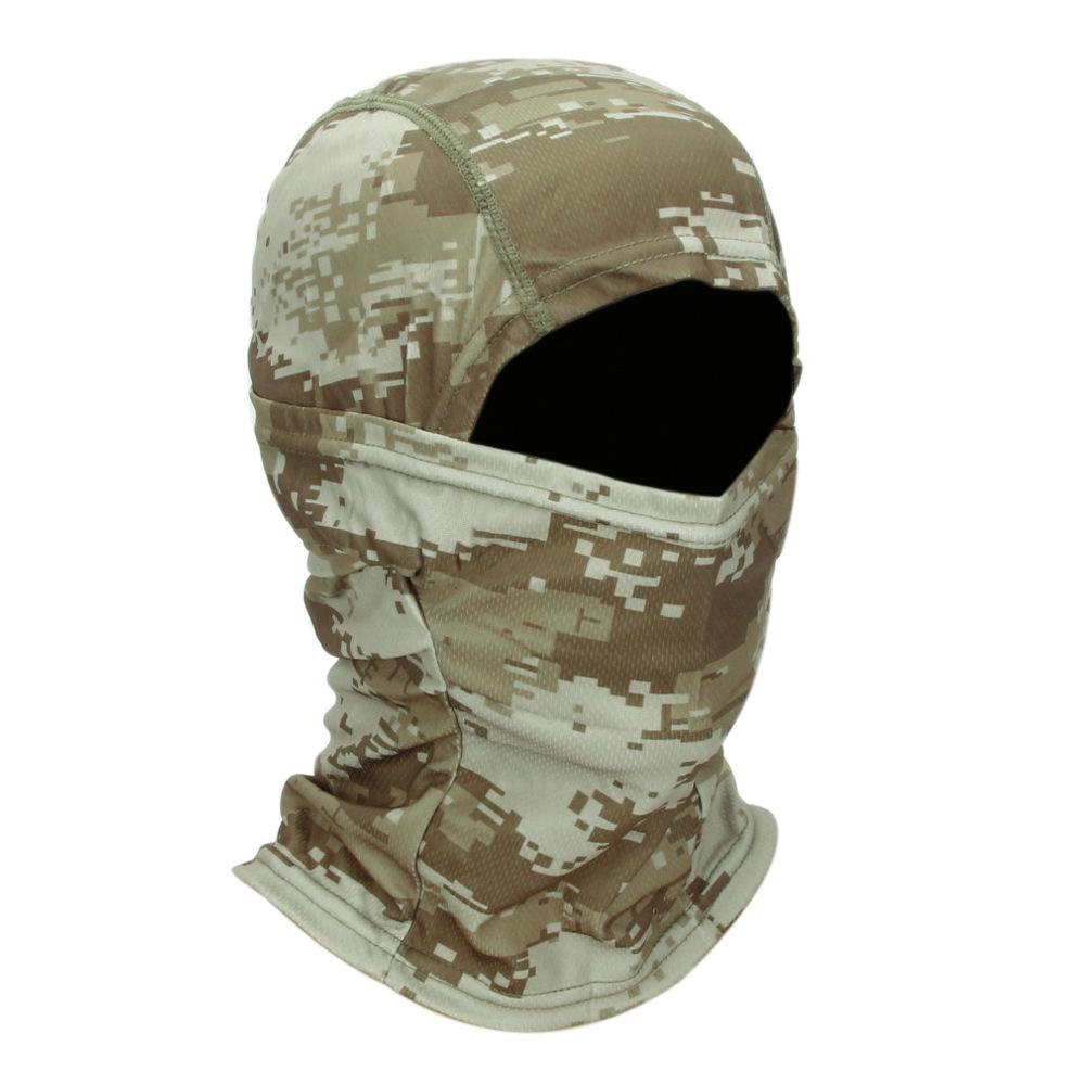 Men's Outdoor Cycling Tactical Camouflage Balaclava Sunscreen Skullcap Helmet Liner