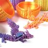 Креативные 3D-печатные украшения в виде драконов, гибкие, с подвижными сочленениями, градиентного цвета, поделки драконов, детские игрушки, подарки, украшение для рабочего стола