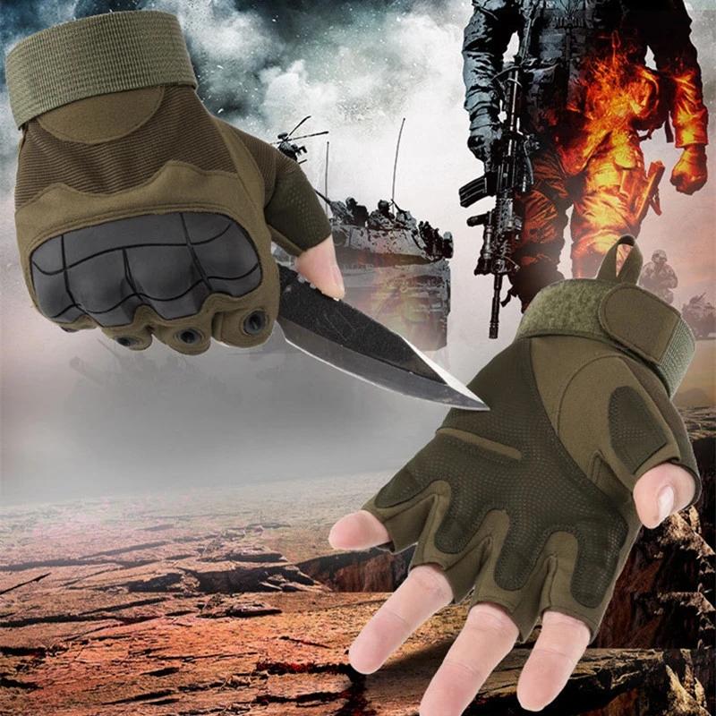 Half Finger Tactical Gloves Outdoor Men's Military Gloves Hiking Motorcycle Cycling Sports Glove Shooting Hunting Airsoft Gloves
