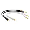 Connected Cord Micphone Earphone Y Splitter Audio Cable 3.5 mm Adapter