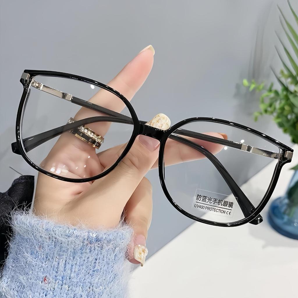 Новые очки для чтения с меняющими цвет линзами, блокирующими синий свет, с большой модной оправой неправильной формы и изящным дизайном в корейском стиле.