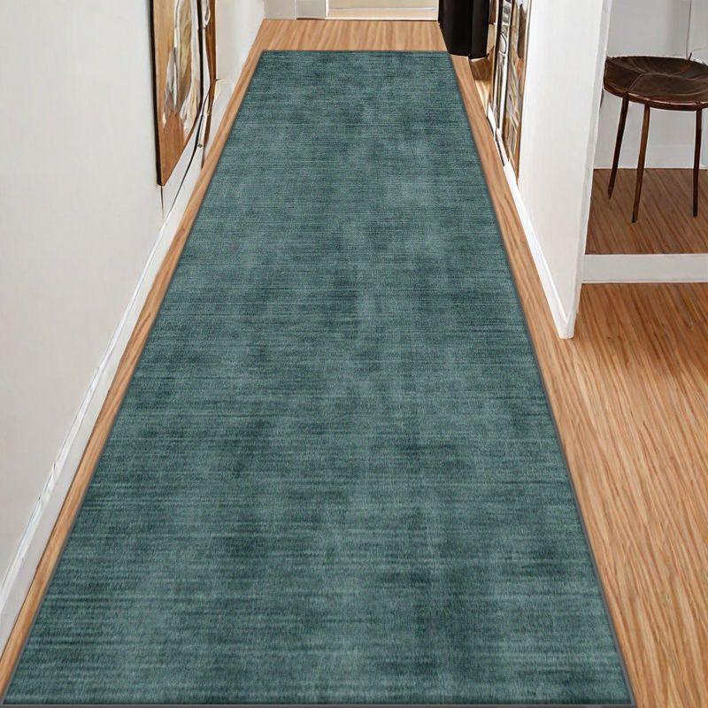 Простой стиль Длинный ковер для коридора Однотонная декорация Дом Гостиная Коврик-дорожка Холл Лестница Проход Нескользящий коврик для пола