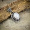 Rainbow Moonstone Gemstone 925 Sterling Silver Jewelry Pendant 1.69" M-199