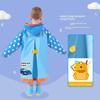 Children's Raincoat, Full-Body Waterproof, Double Brim, Outdoor Use with Backpack Space, Suitable for Boys and Girls, Specifically Designed for
