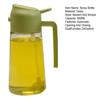 Бутылка-распылитель масла на 600 мл для кухни. Диспенсер для оливкового масла двойной функции с конструкцией насадки. Точный контроль масла. Приготовление салата. Барбекю. Кухонный гаджет.