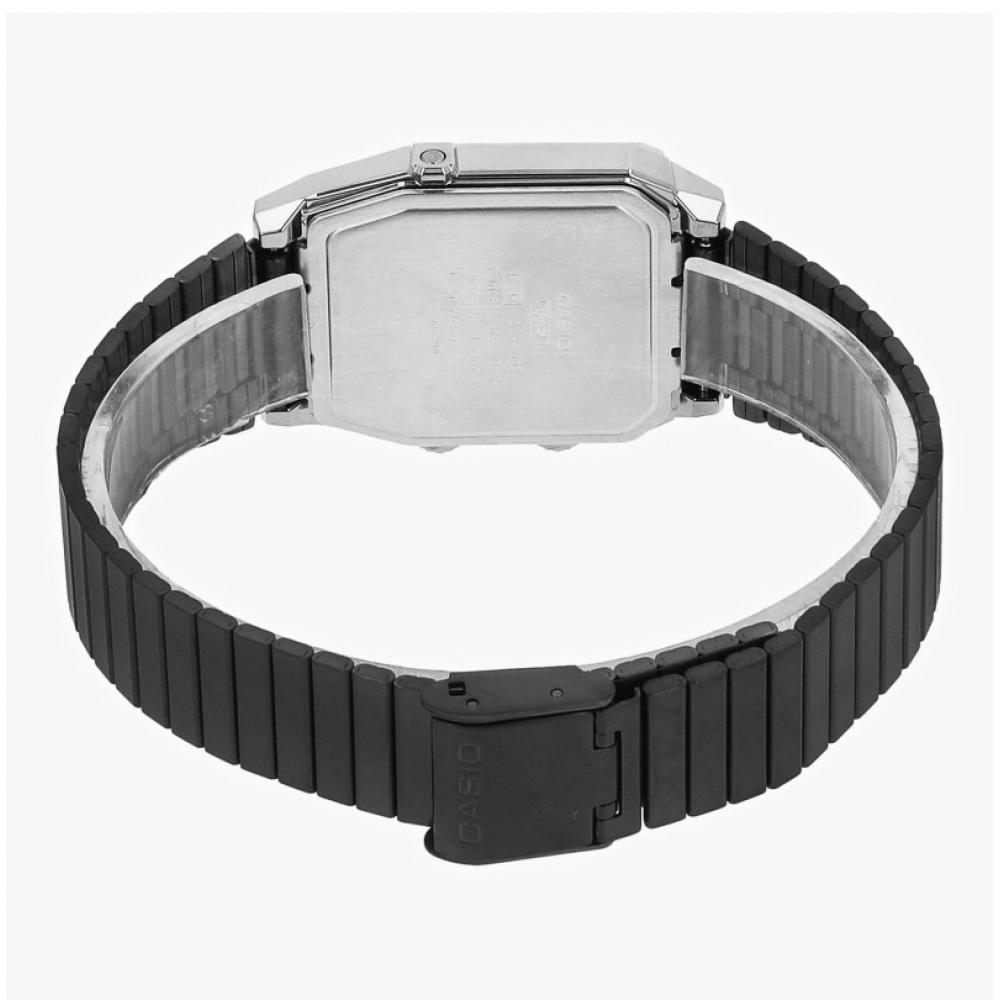 Casio Aq 800eb 2adf  Aq 800eb 2a  Аналогово-цифровые Квадратные Винтажные Ретро Общественные Металлические Часы