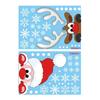 Christmas Decoration PVC Window Stickers 2pcs, Glass Decoration Stickers, Christmas Wall Glass Stickers For Holiday Parties