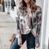Женская мода повседневная осень-зима с длинным рукавом и V-образным вырезом блузки и рубашки