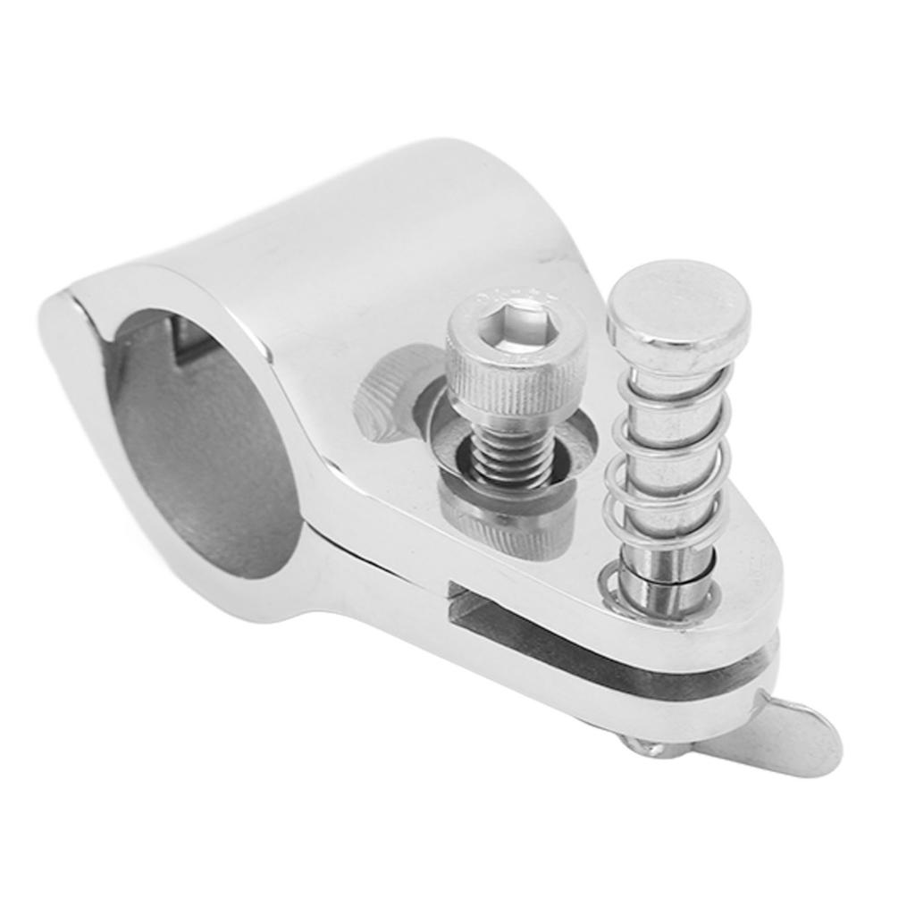 4PCS 22mm Top Jaw Slide 316 Stainless Steel Adjustable Top Hinge Rail Mount for 22mm Pipe Clamp Boat Yacht