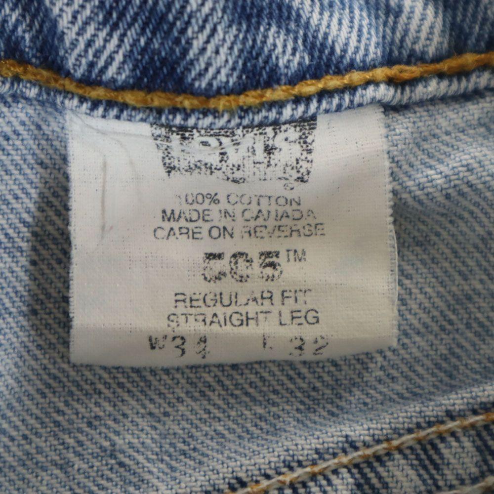 Levi's 90-е 505 Сделано в Канаде Прямые джинсы w34 Мужские Б/у