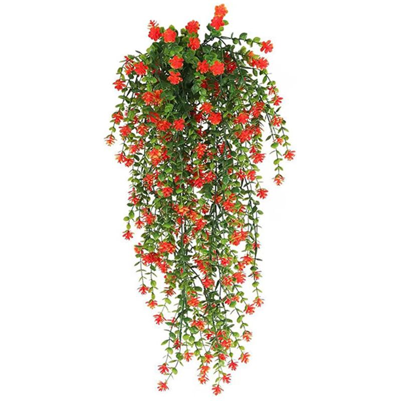 1pc Artificial Changteng Plastics Green Leaf Fake Vine Home Indoor Outdoor Garden Balcony Hanging DIY Decoration Party Supplies