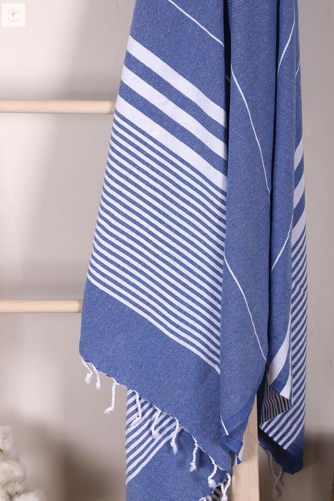 Мягкое банное пляжное полотенце из 100% хлопка в полоску, пештемаль, 100х180 см.