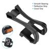 1 Set Adjustable Toe Clip Belt Black Bike Pedal Strap Clip Bike Pedals Straps  Mountain Bikes
