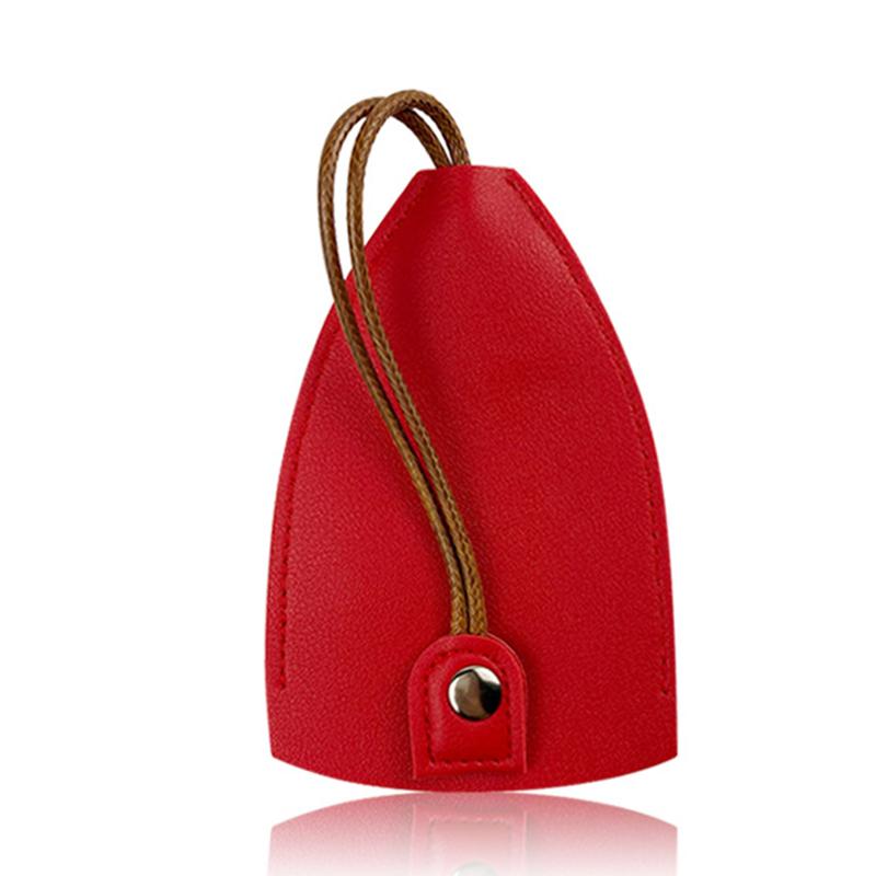 Portable Creative Simple Multifunction Car Keychain Wallet Soft Pu Leather Keys Organizer Holder Coin Purse Small Key Pouch