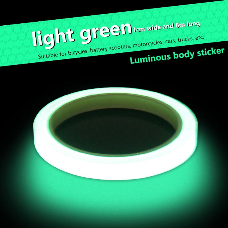 1 см x 8 м наклейки для велосипеда светоотражающая лента флуоресцентные полосы для горного велосипеда велосипедные ленты для велосипедного шлема мотоцикла скутера
