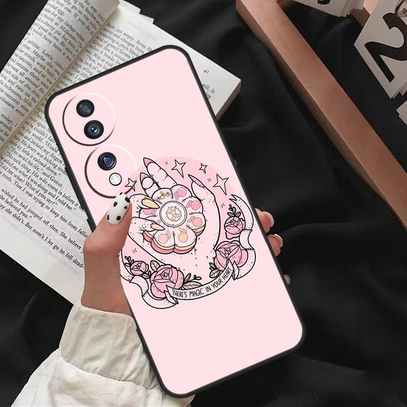 Девчачий Пастельный Ведьма Гот Узор Для Honor Magic 7 Lite 6 8 Pro Чехол Для Honor 200 400 50 70 90 X8c X8b X9a X9b X9c X9d Win RT
