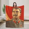 Ленин Иосиф Сталин Мягкие Теплые Одеяла Студенческое Плюшевое Покрывало Пушистый Домашний Декор Фланелевое Постельное Покрывало Чехол на Диван-Кровать