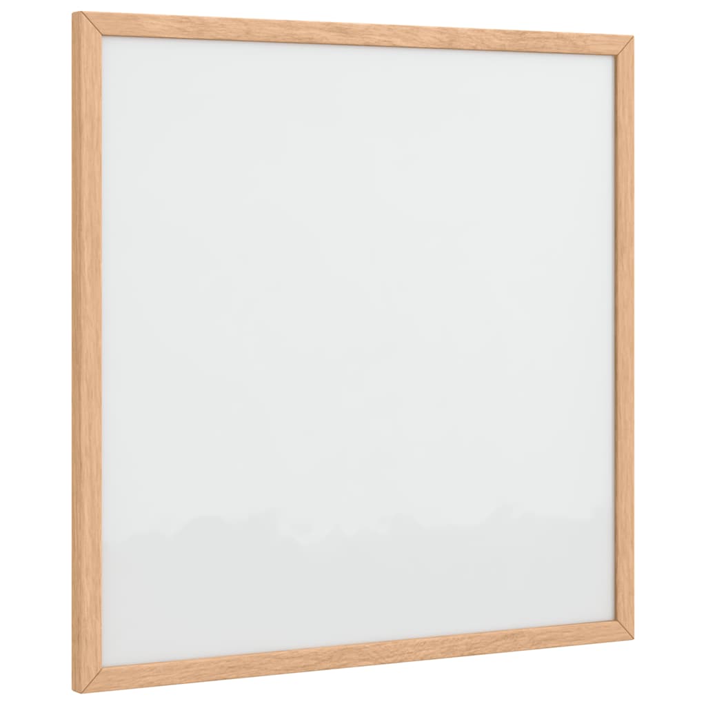 Magnetic Whiteboard with Solid Pine Wood Frame 40 x 40 cm